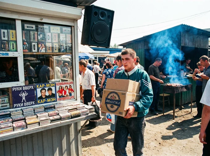 🍢 1997 лето — Грузчик на барахолке (сеть шашлычных, Новосибирск)